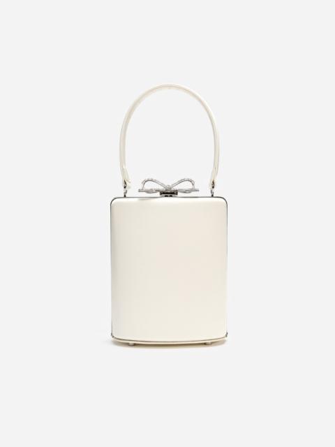 Champagne Satin Mini Bow Bag