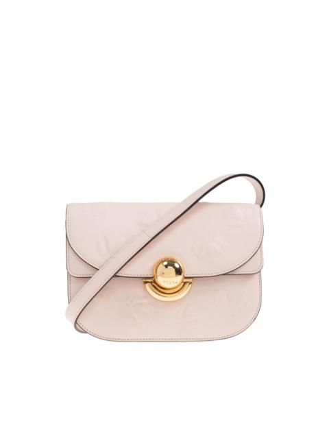 mini Sfera embossed-leather crossbody bag