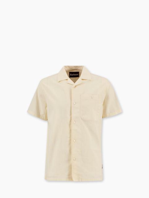 BARBOUR PARKVALE SLUB RELAXED SHORT-SLEEVED SHIRT NEUTRAL