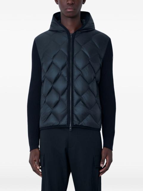 ribbed sleeves quilted gilet