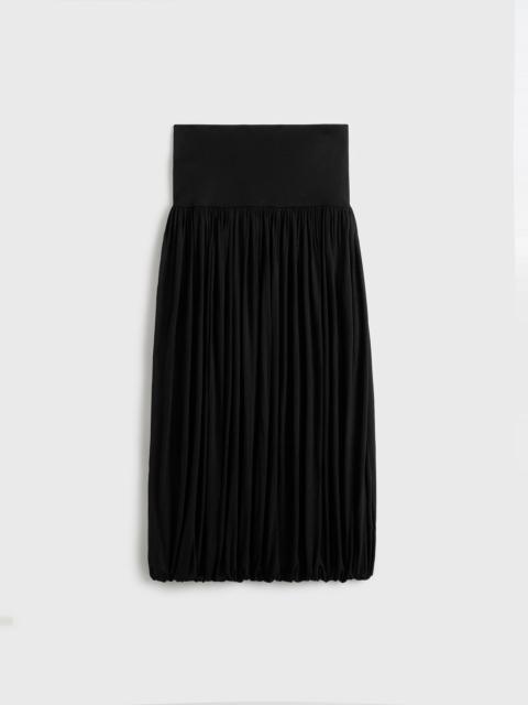 Soft gathered skirt black