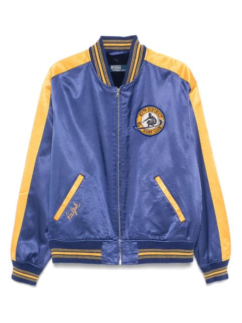 logo-patch bomber jacket