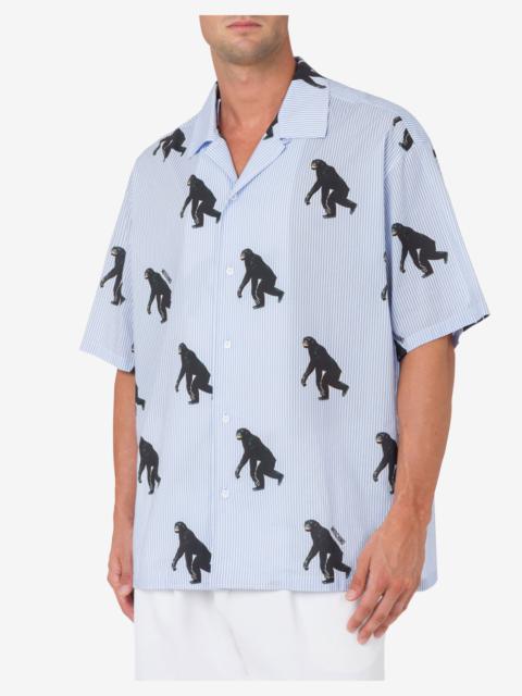 POPLIN SHIRT ALLOVER CHIMPANZEE
