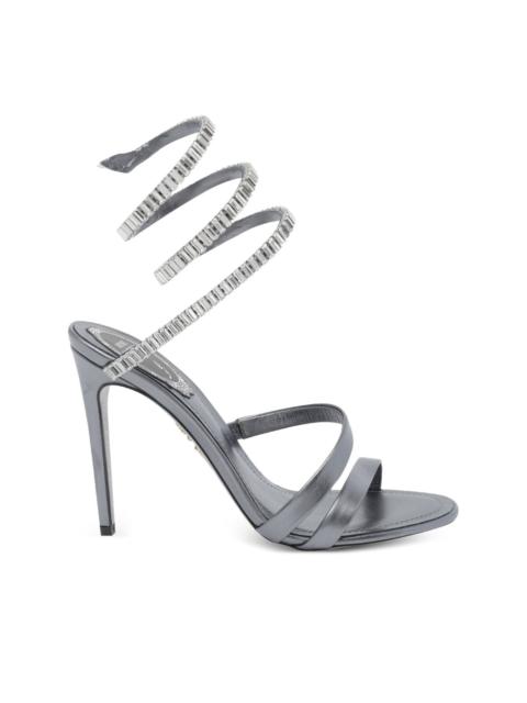 105mm crystal-embellished heeled sandals