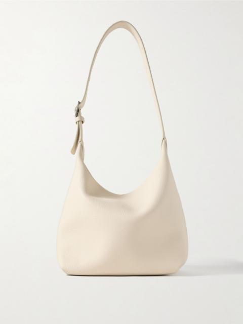 Isa textured-leather shoulder bag Ivory