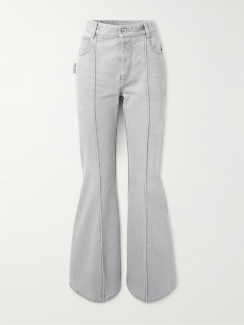 Cropped High-rise Flared Jeans