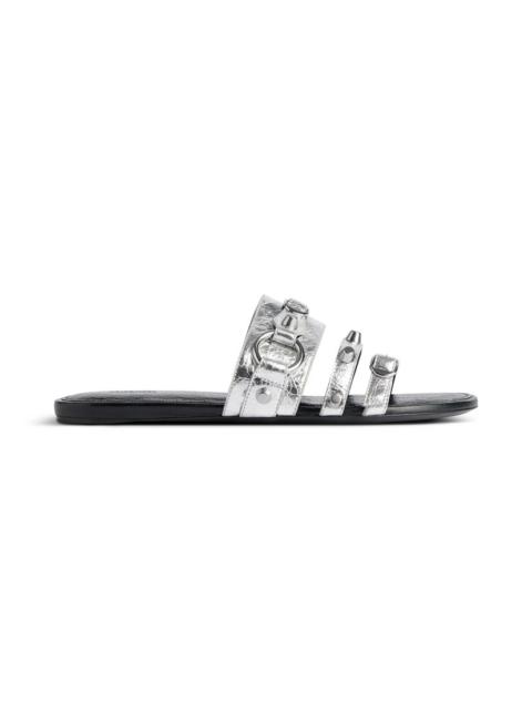 Women's City Mule Flat in Silver