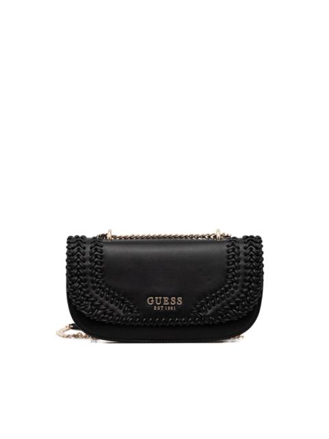 braided chain-detail crossbody bag