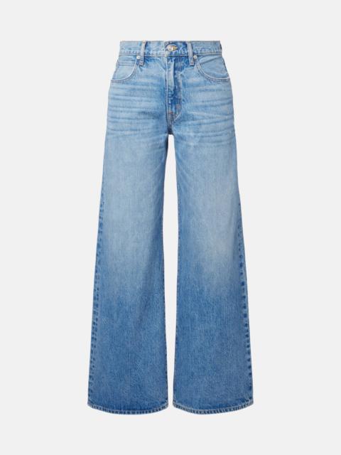 Selena mid-rise wide-leg jeans
