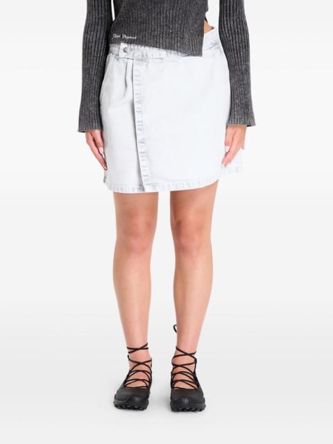 Emery wrap-front mini skirt