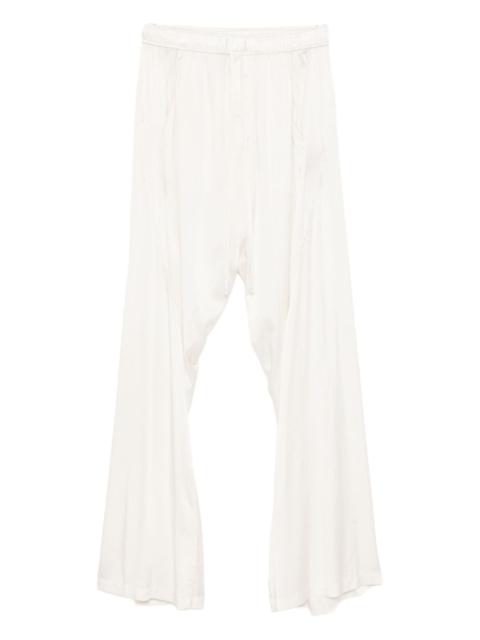 pintuck-detail trousers