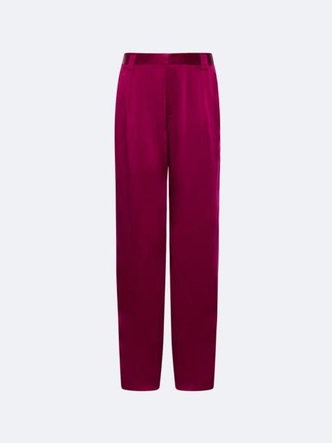 Satin Relaxed Pleated Pant