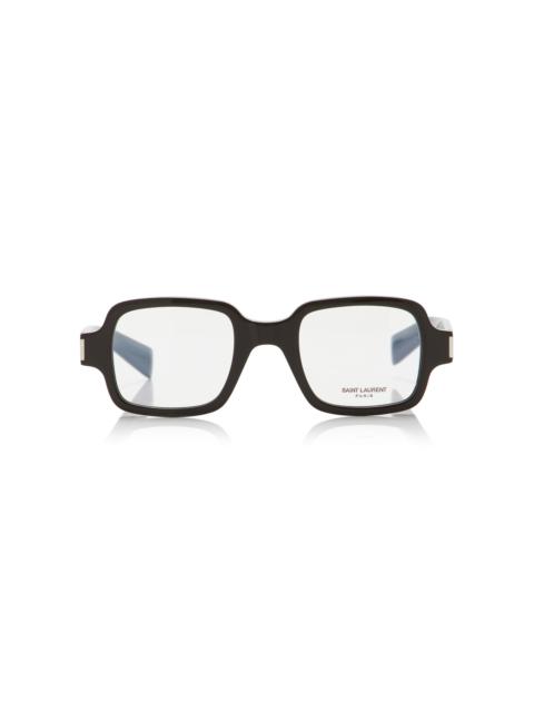 Square-Frame Acetate Glasses brown