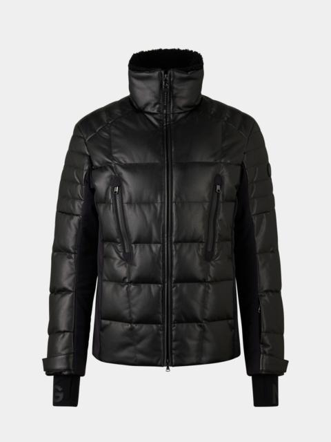 Calem down ski jacket in Black