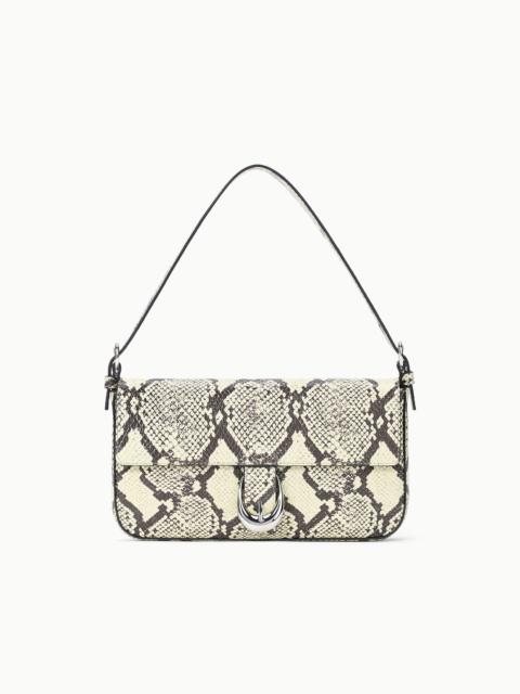 STAUD HARLOW BAG WHITE SNAKE