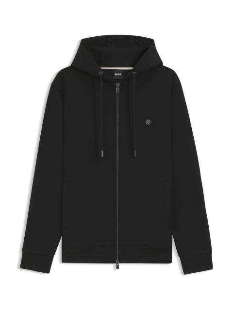 ZIP-UP HOODIE WITH DOUBLE B MONOGRAM