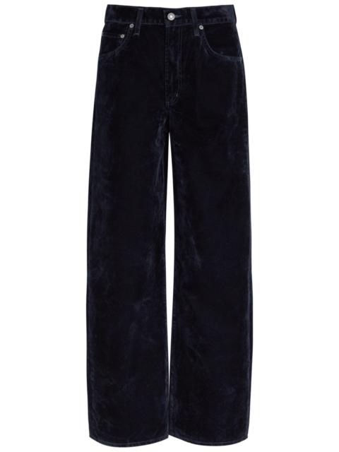 Agolde Low Curve Barrel-leg Velvet Jeans