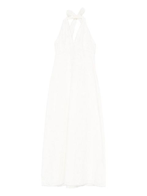 Salma halterneck midi dress