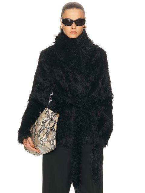 Furry Wrap Jacket