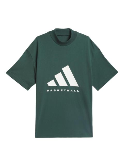adidas Basketball Logo Tee 'Mineral Green' IT4510
