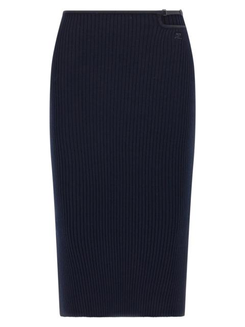 'Loop Rib knit' skirt