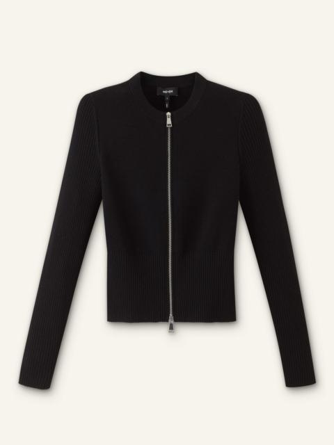 Two-Way Zip Cardigan