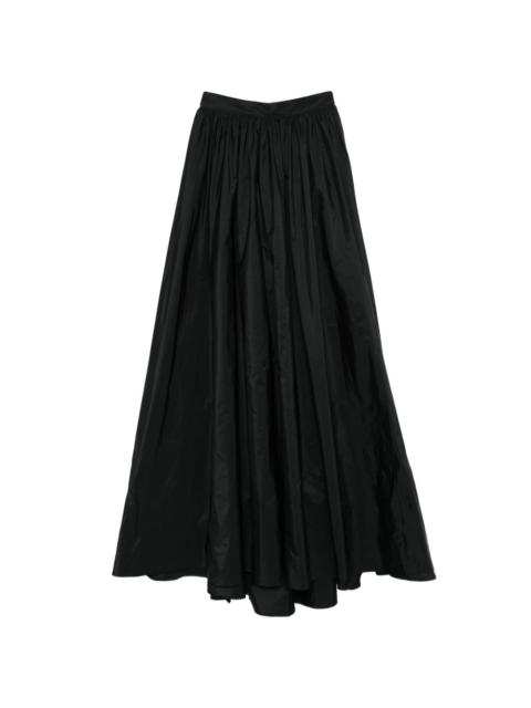 gathered maxi skirt