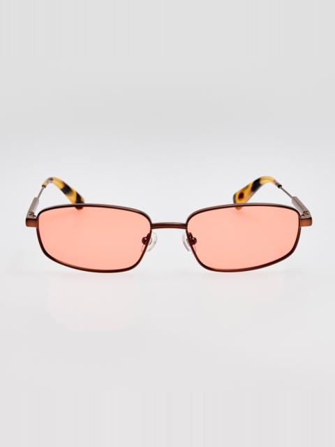 Sera Sunglasses in Metallic Brown