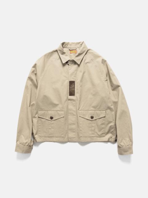 Cotton Flight Jacket Beige
