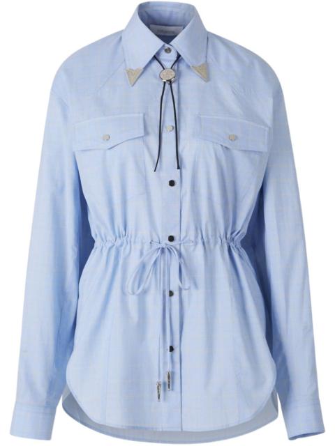 drawstring-waist shirt