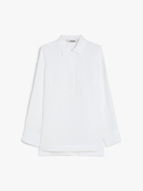 VARESE Linen canvas polo shirt