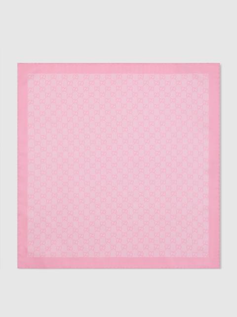 Printed silk twill carré