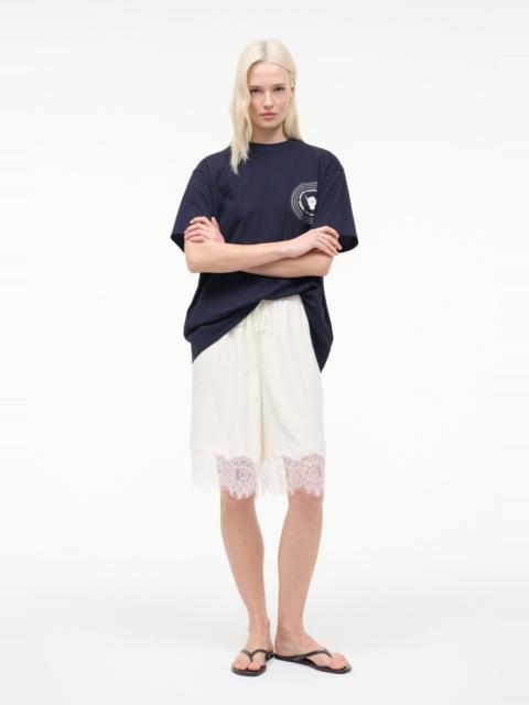 STAUD VERANO SILK SHORT WHITE