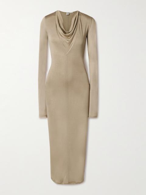 Draped Stretch-jersey Maxi Dress