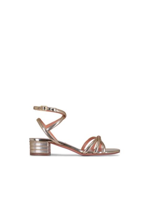 Heatwave metallic strap sandals