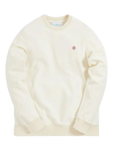 logo-embroidered crew-neck sweatshirt