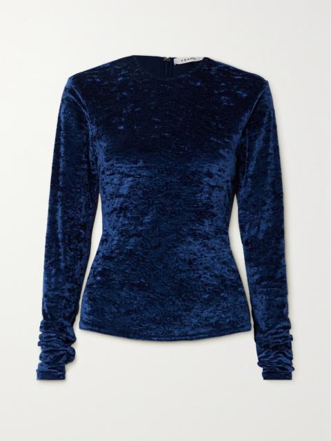 Crushed-velvet Top