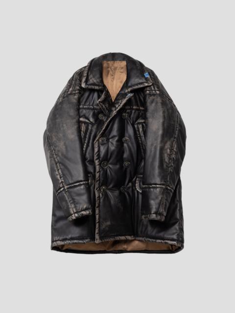 SYNTHETIC LEATHER PADDED COAT