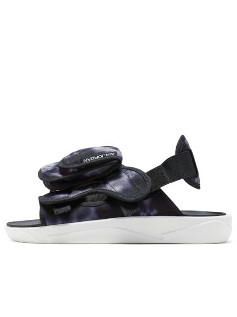 Air Jordan LS Slide Cozy Non-Slip Outdoor Sports Sandals Black White Tie Dye 'Black White' CZ0791-00