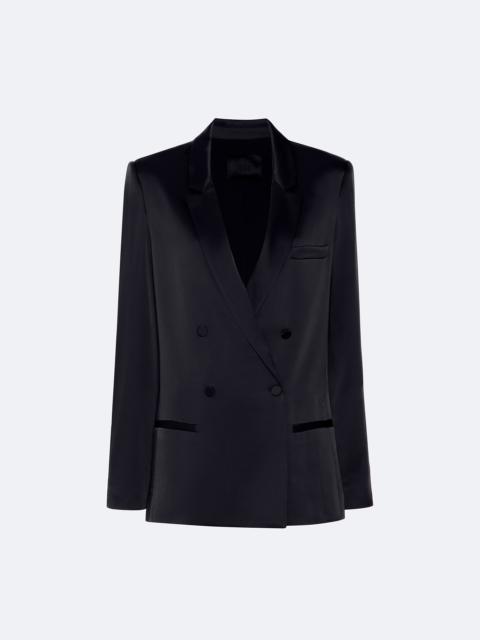 Satin Double Breasted Blazer