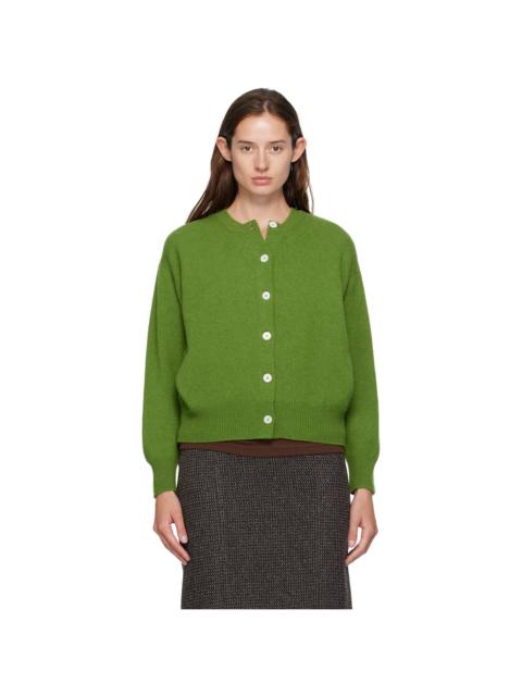 Green Ada Crewneck Cardigan