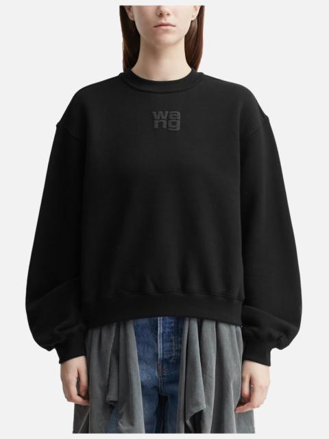 PUFF LOGO ESSENTIAL TERRY CREW SWEATSHIRT