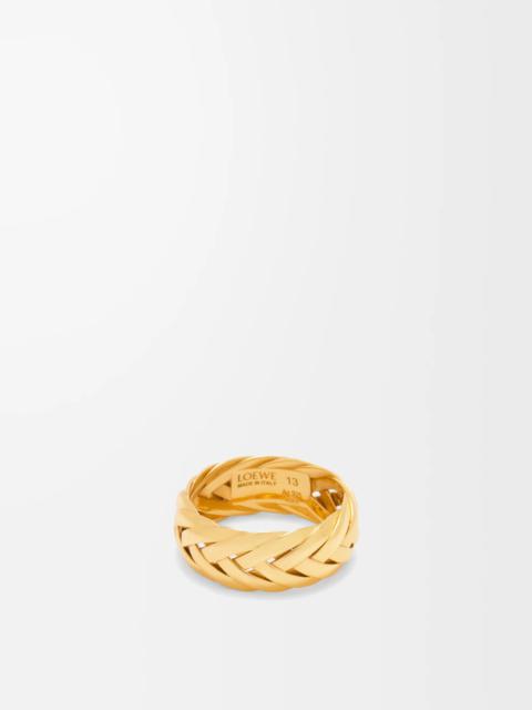 Braided ring in sterling silver