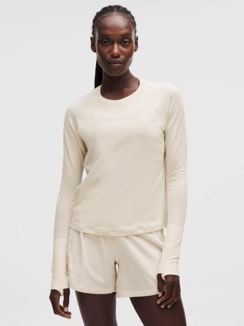 Swiftly Mesh-Back Long-Sleeve Shirt