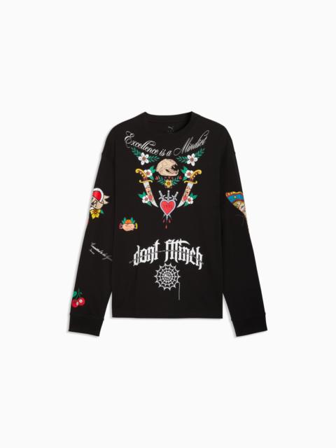 Swish N' Ink Men's Long Sleeve Basketball Tee