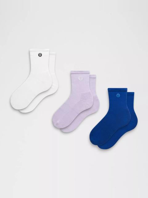 Unisex Daily Essential Quarter Socks *3 Pack