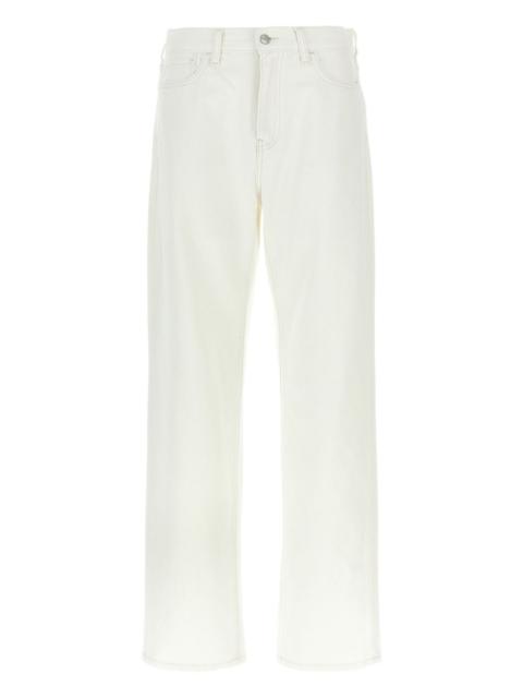 logo-patch cotton jeans