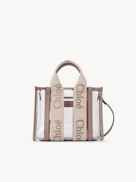 SMALL WOODY TOTE BAG IN JELLY & LEATHER