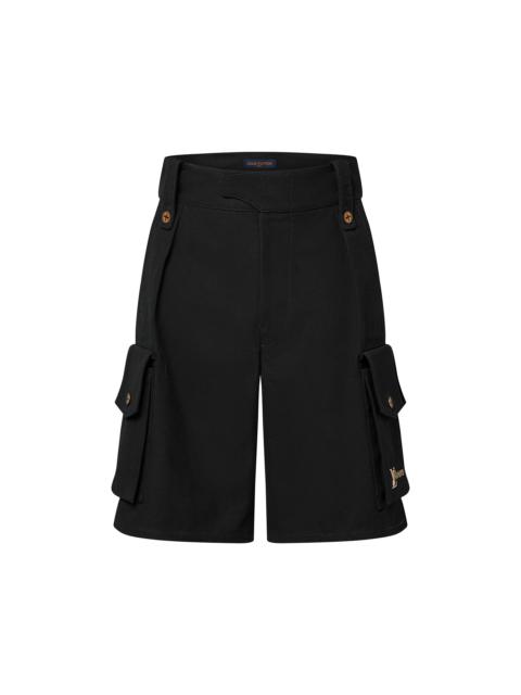 Cotton Utility Cargo Shorts