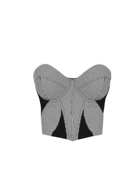 Houndstooth Bustier